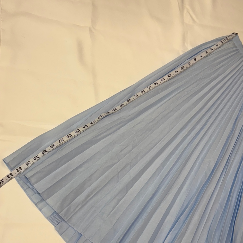 ALL CLOTHING- SKIRTS- LADDER POPLIN SKIRT POPLIN PLEATED MAXI SKIRT - Picture 16 of 16